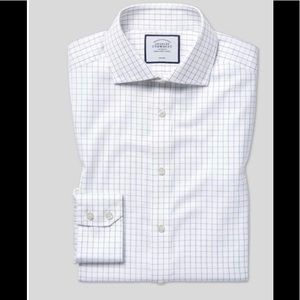 CharlesTyrwhitt Spread Collar NonIron Check Shirt